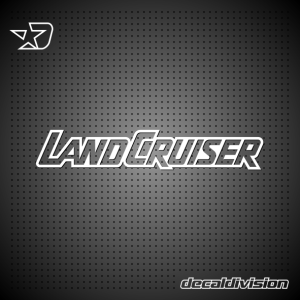 Toyota Landcruiser Logo Sticker - Outline
